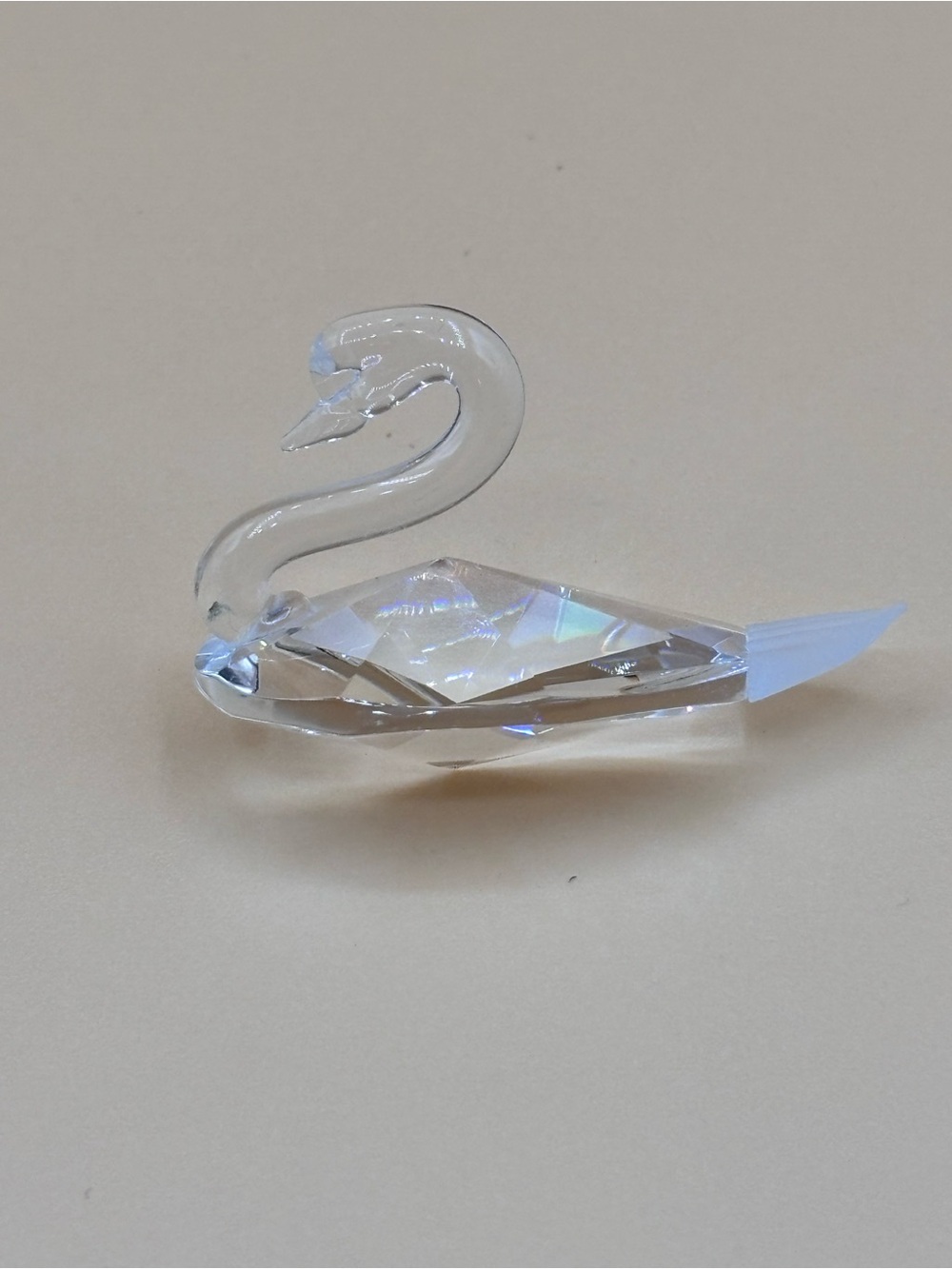 Small Asfour Crystal Swan with Original Box